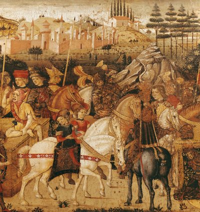 Der Triumph von Julius Caesar (100-44 v. Chr.) von Paolo Uccello